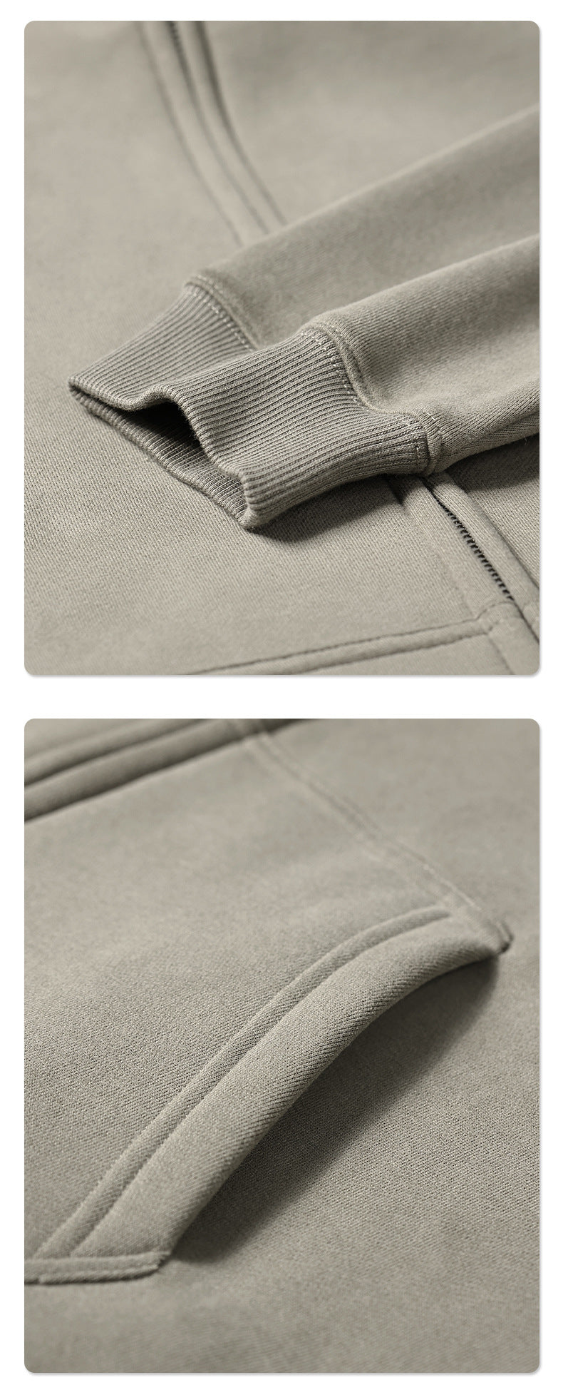 Oversize Heavyweight Zipper Hoodie & Heavyweight Sweatpants Setup WN6640