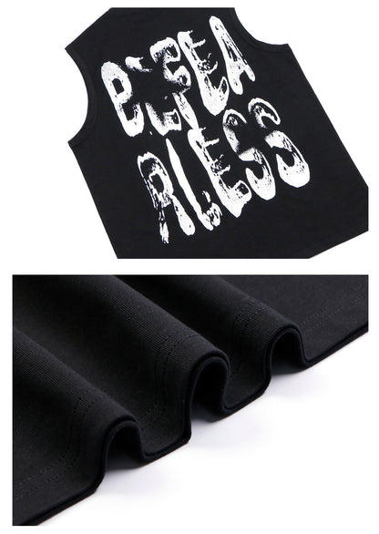 Graffiti Letter Sleeveless T-Shirt WN26222