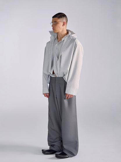 High-Waist Pleats Trousers WN15166