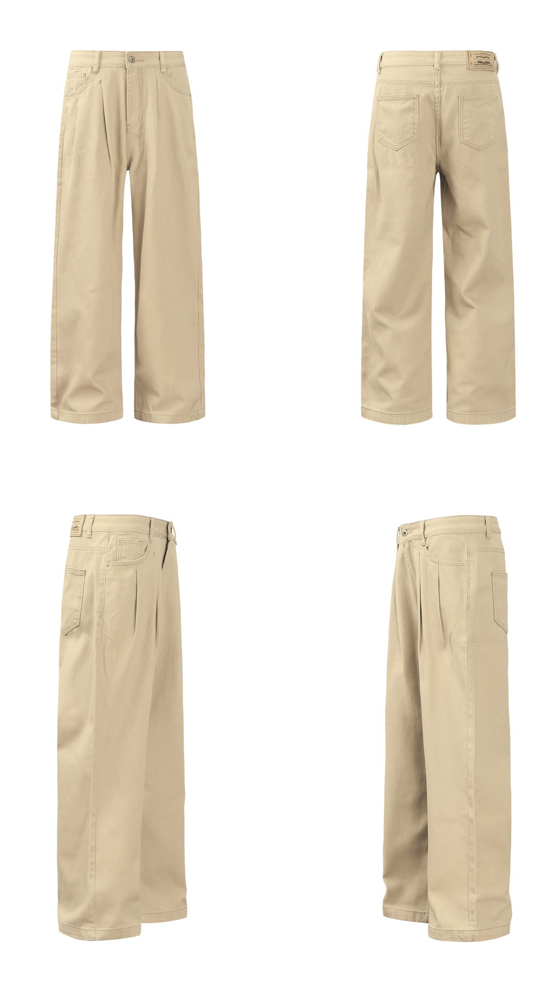 Washed Straight Wide Leg Pants WN26315