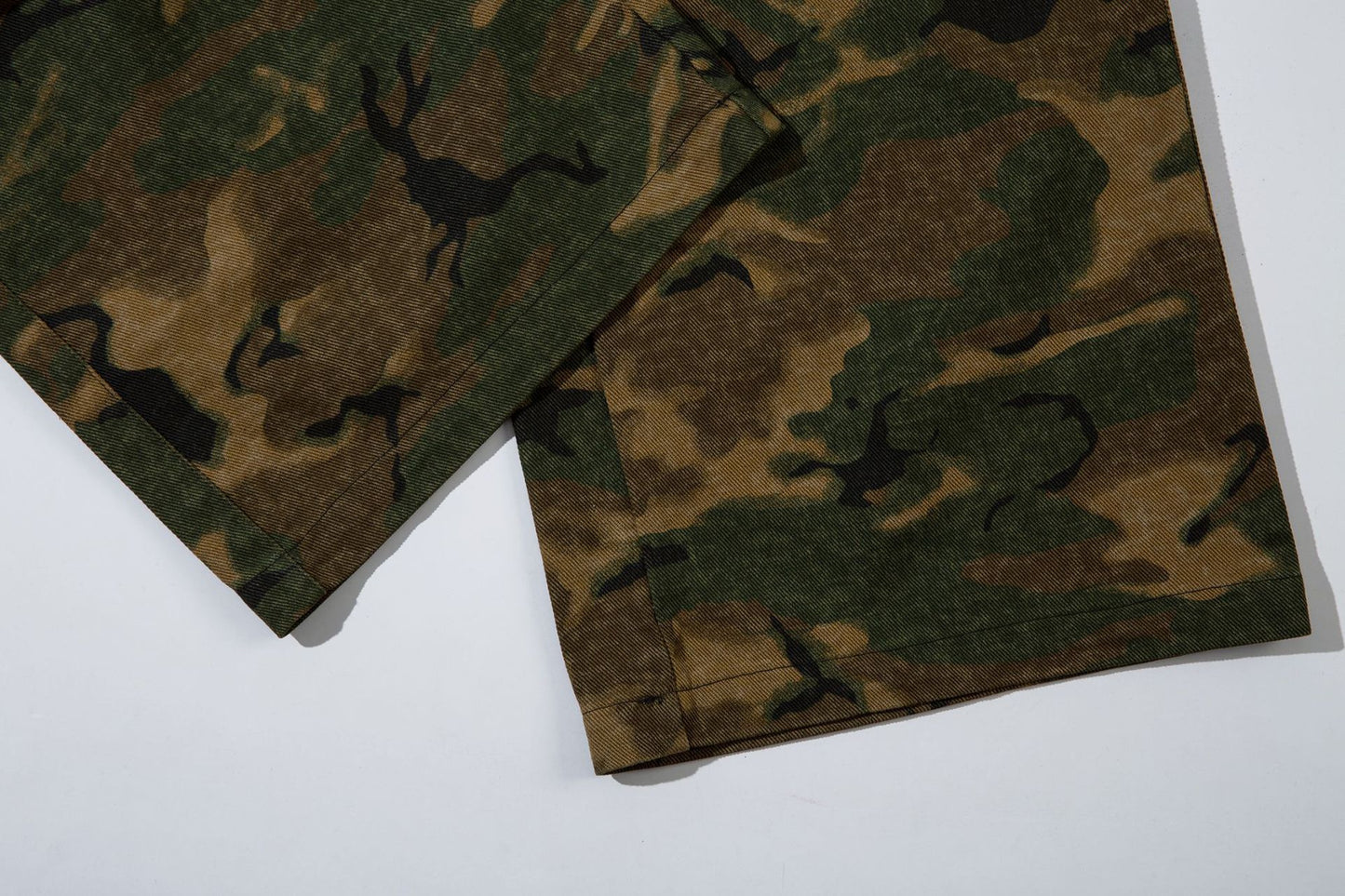 Camouflage Micro Flare Denim Jeans WN12694