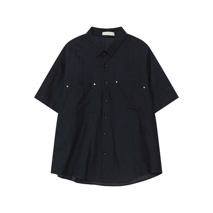 Oversize Short Sleeve Shirt & Half Pants Setup WN24884