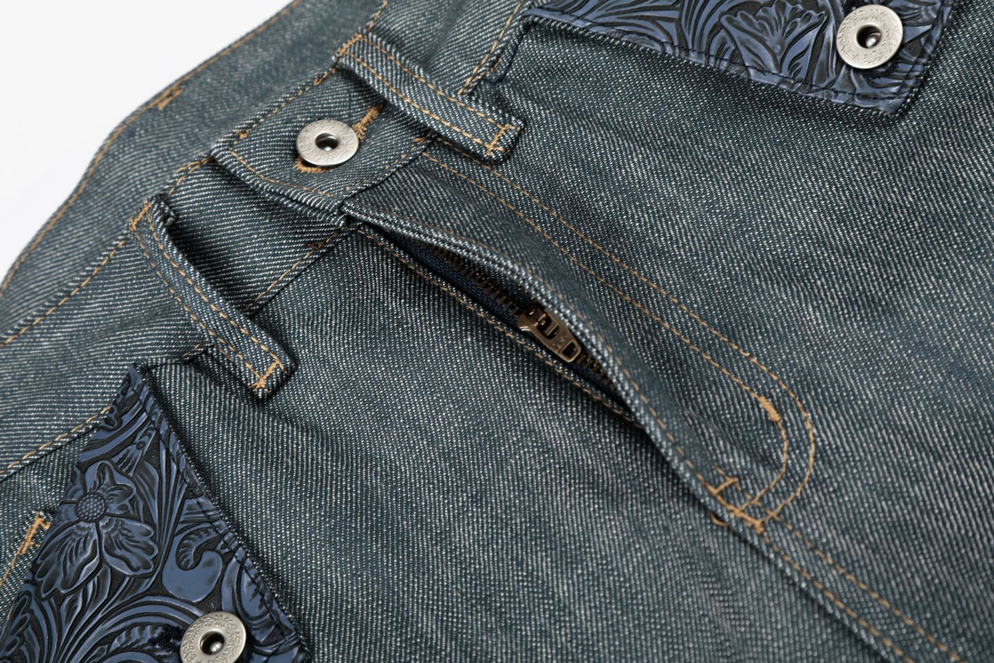 Raw Wide Leg Denim Jeans WN25982