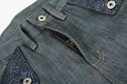 Raw Wide Leg Denim Jeans WN25982