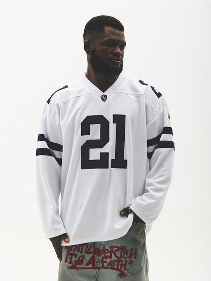 Mesh Sporty Jersey Long Sleeve T-Shirt WN17721