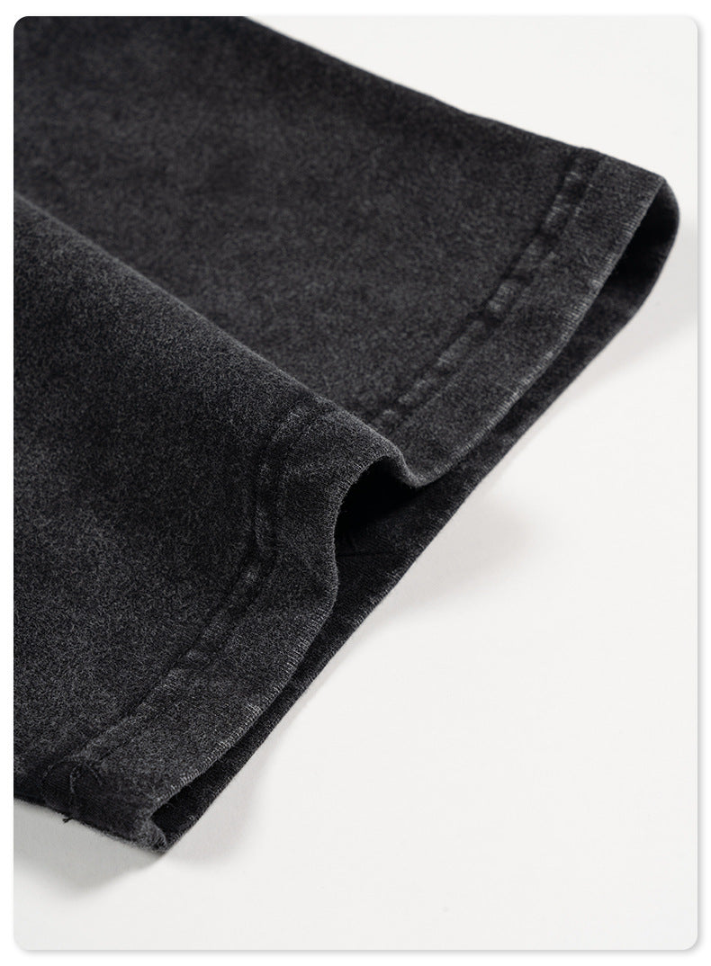 Water Washed Heavyweight Oversize Short Sleeve T-Shirt WN6077