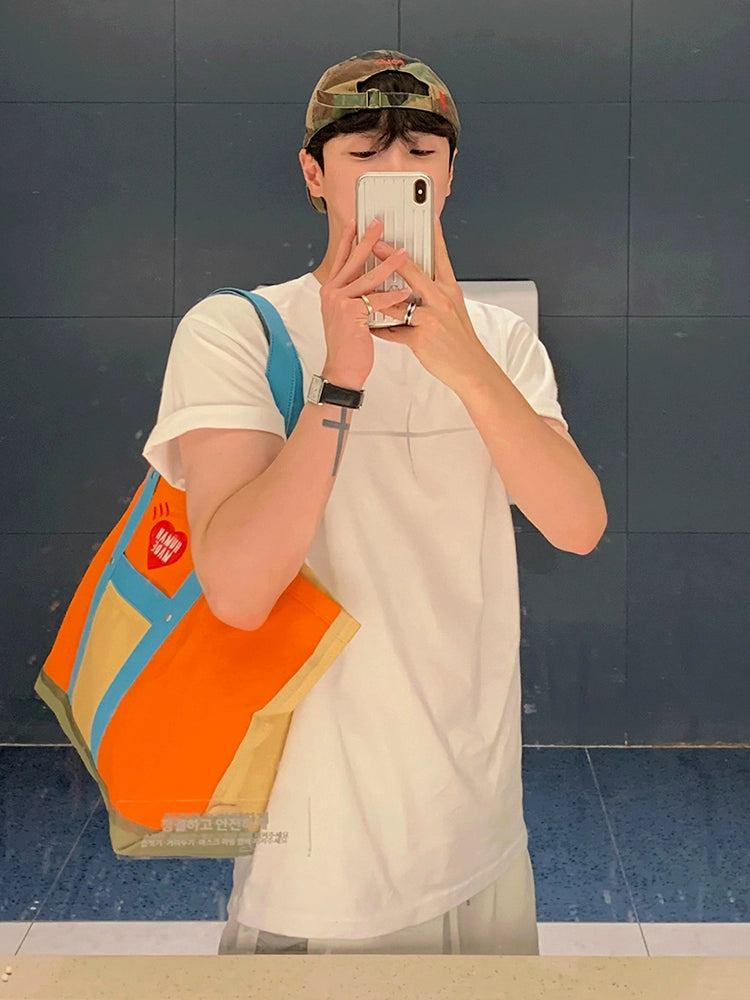 Print Design Short Sleeve T-Shirt WN20261