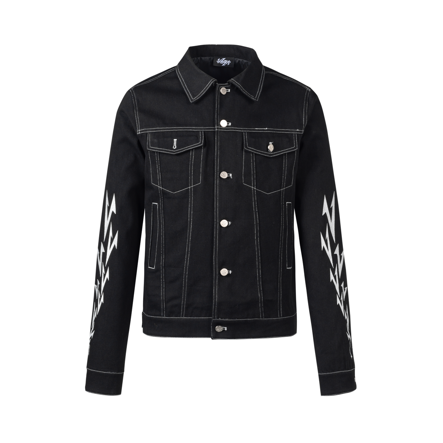 Deconstruction Embroidery Denim Jacket WN20999