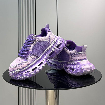 Mesh Embroidery Air Sole Chunky Sole Sneakers WN24724