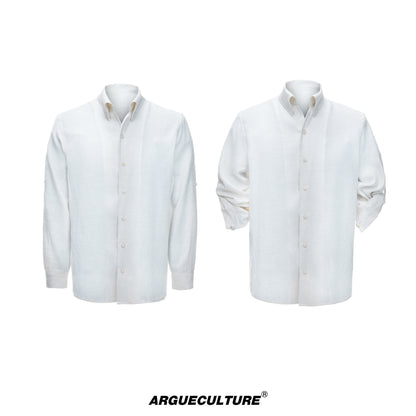 Textured Linen Breathable Oversize Long Sleeve Shirt WN27016
