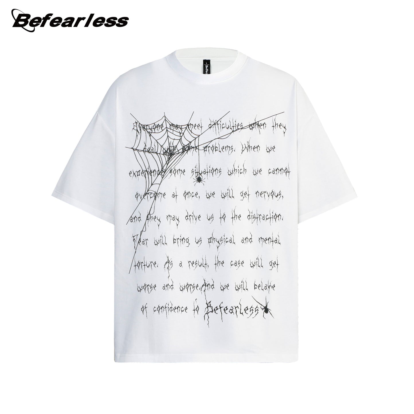 Heavyweight Letter Print Oversize Short Sleeve T-Shirt WN26345