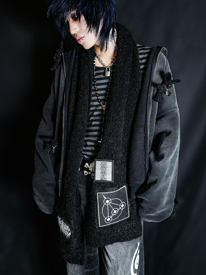 Knit Texture Long Scarf WN16073