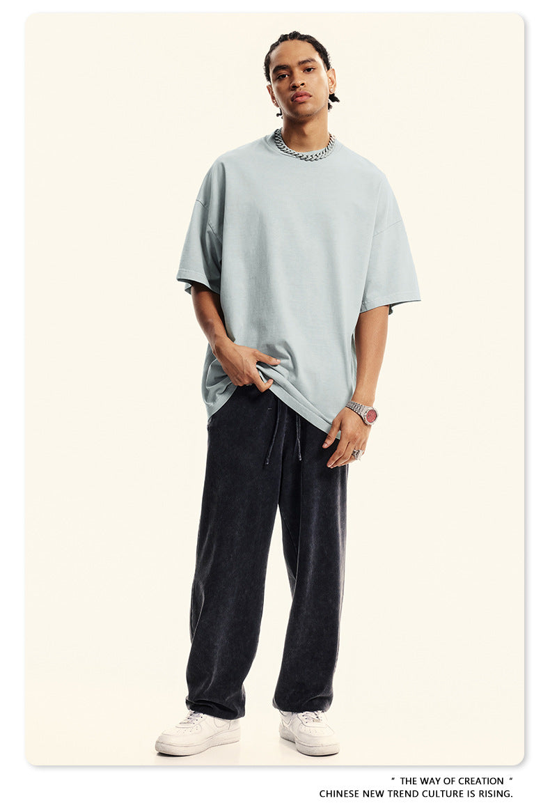 Washed Oversize Short-sleeve T-shirt WN6454