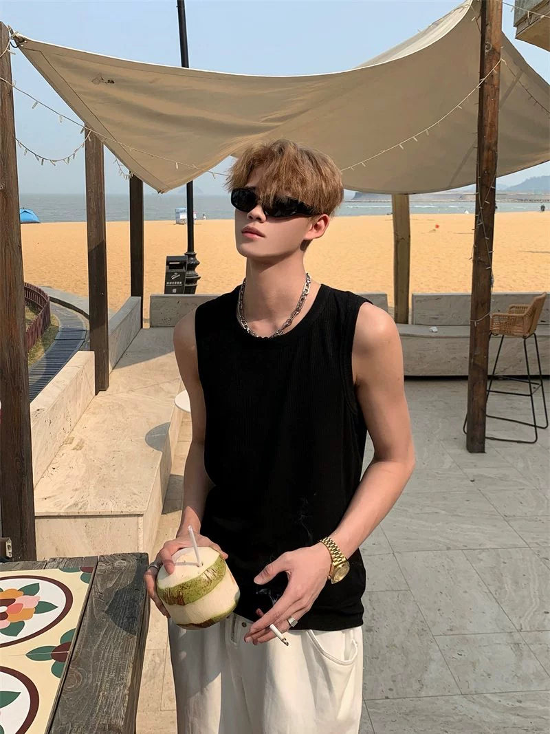 Ribbed Sporty Tank Top WN20036