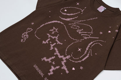 Graphic Embroidery Short Sleeve T-Shirt WN25893
