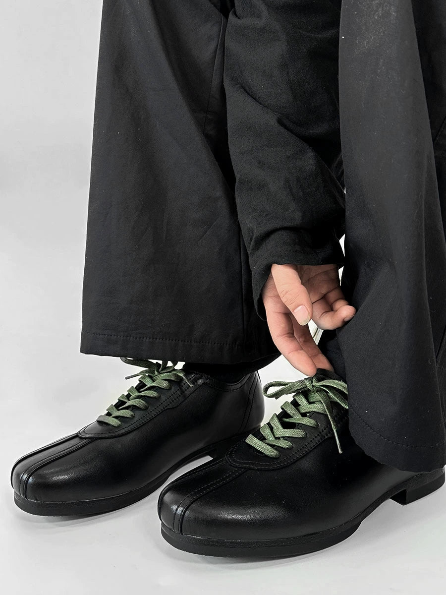 Soft Sole Flat Leather Derby Shoes WN19138