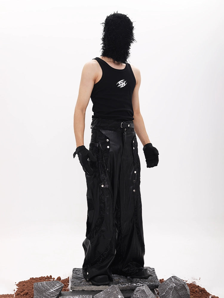 Metal Letter Design Tank Top WN18663