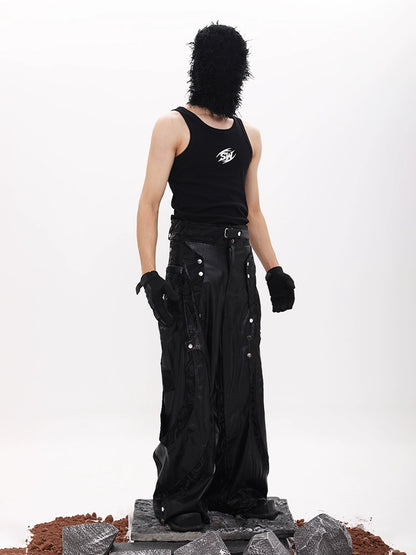 Metal Letter Design Tank Top WN18663