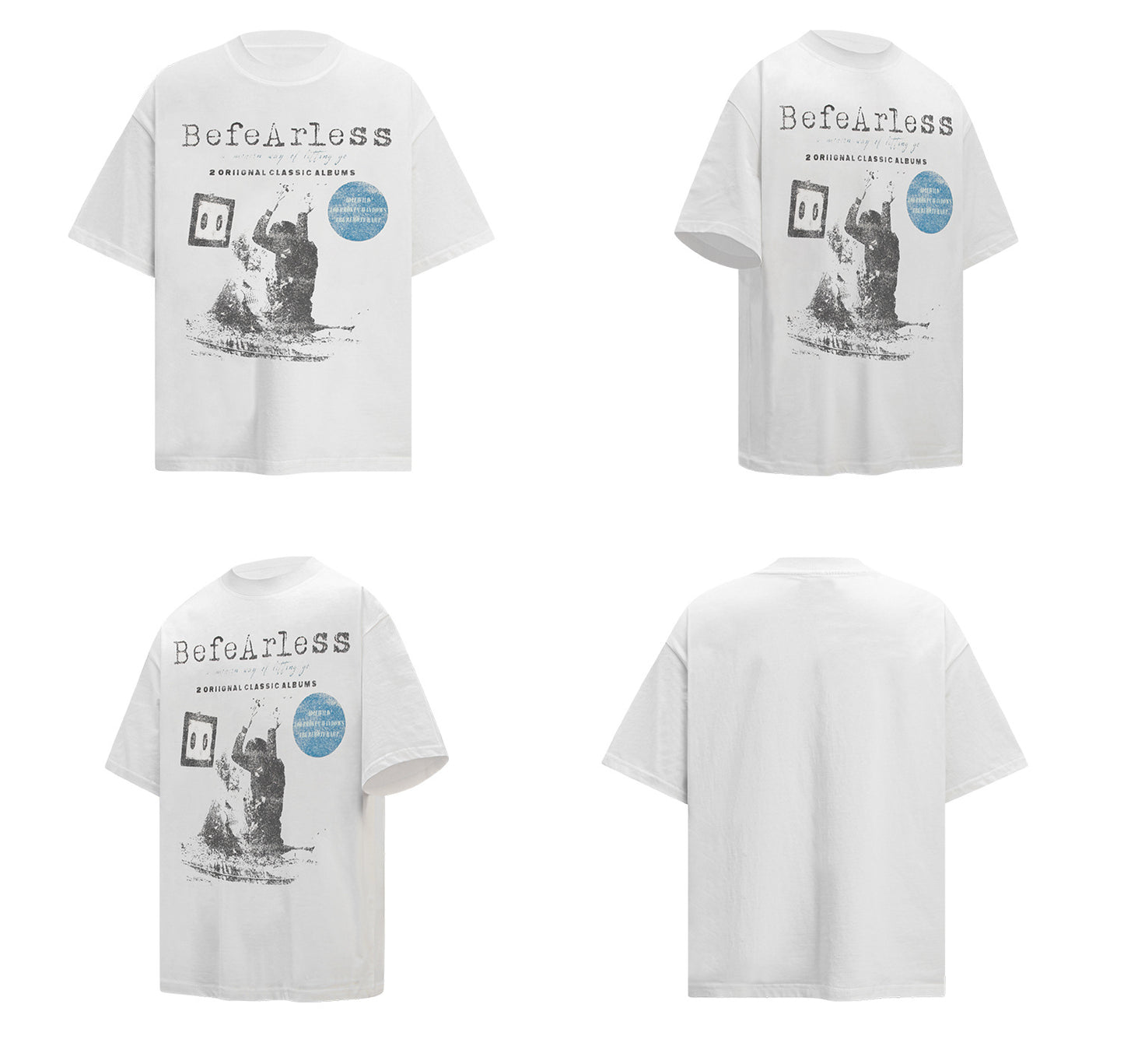 Washed Graphic Oversize Short Sleeve T-Shirt WN26383