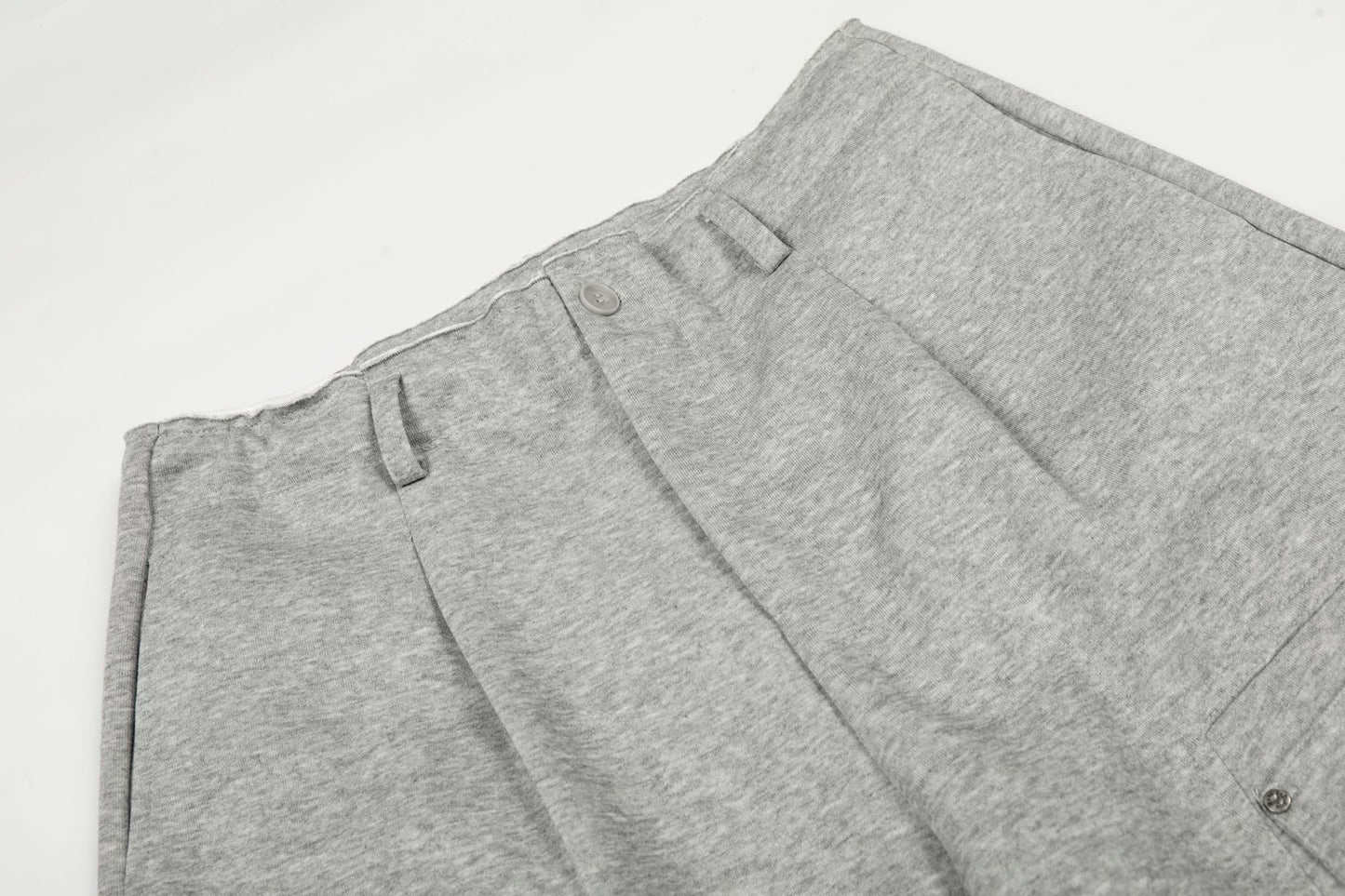 Deconstruction Irregular Curved Seam Wide Leg Sweatpants WN25834