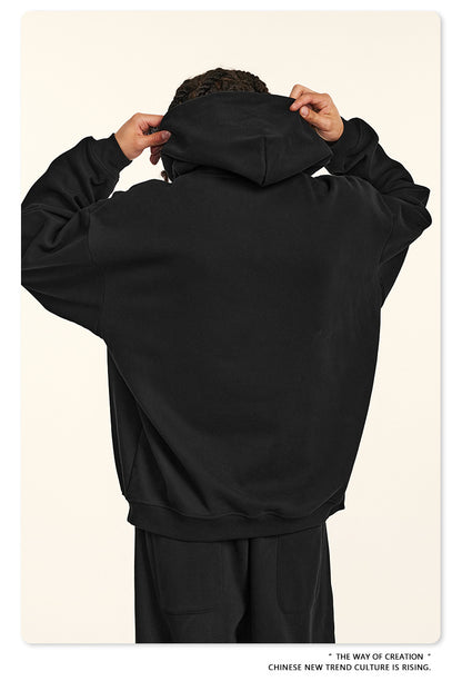 Fleece Lining Oversize Pullover Hoodie WN9938