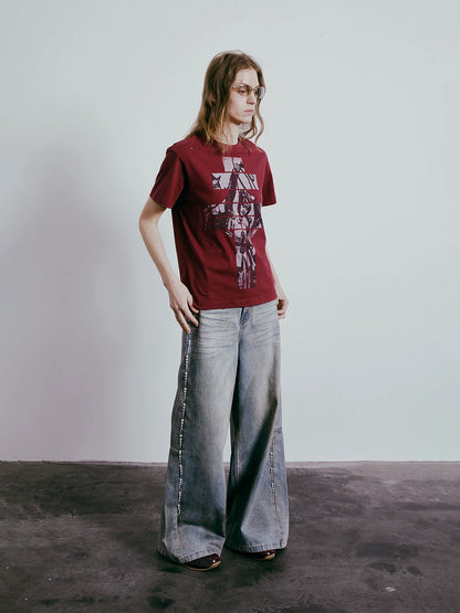 Print Short Sleeve T-Shirt WN18979