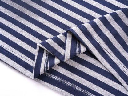 Cross Stripe Heavyweight Drop-Shoulder Oversize Short Sleeve T-Shirt WN27867