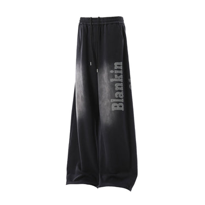 Wash Draped Wide Leg Sweatpants WN25844