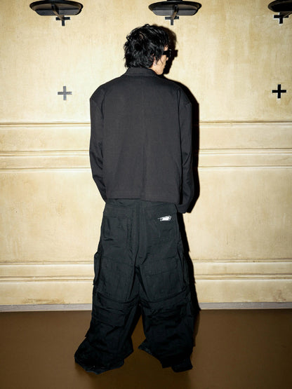 Back Pocket Wide Leg Cargo Pants WN17214