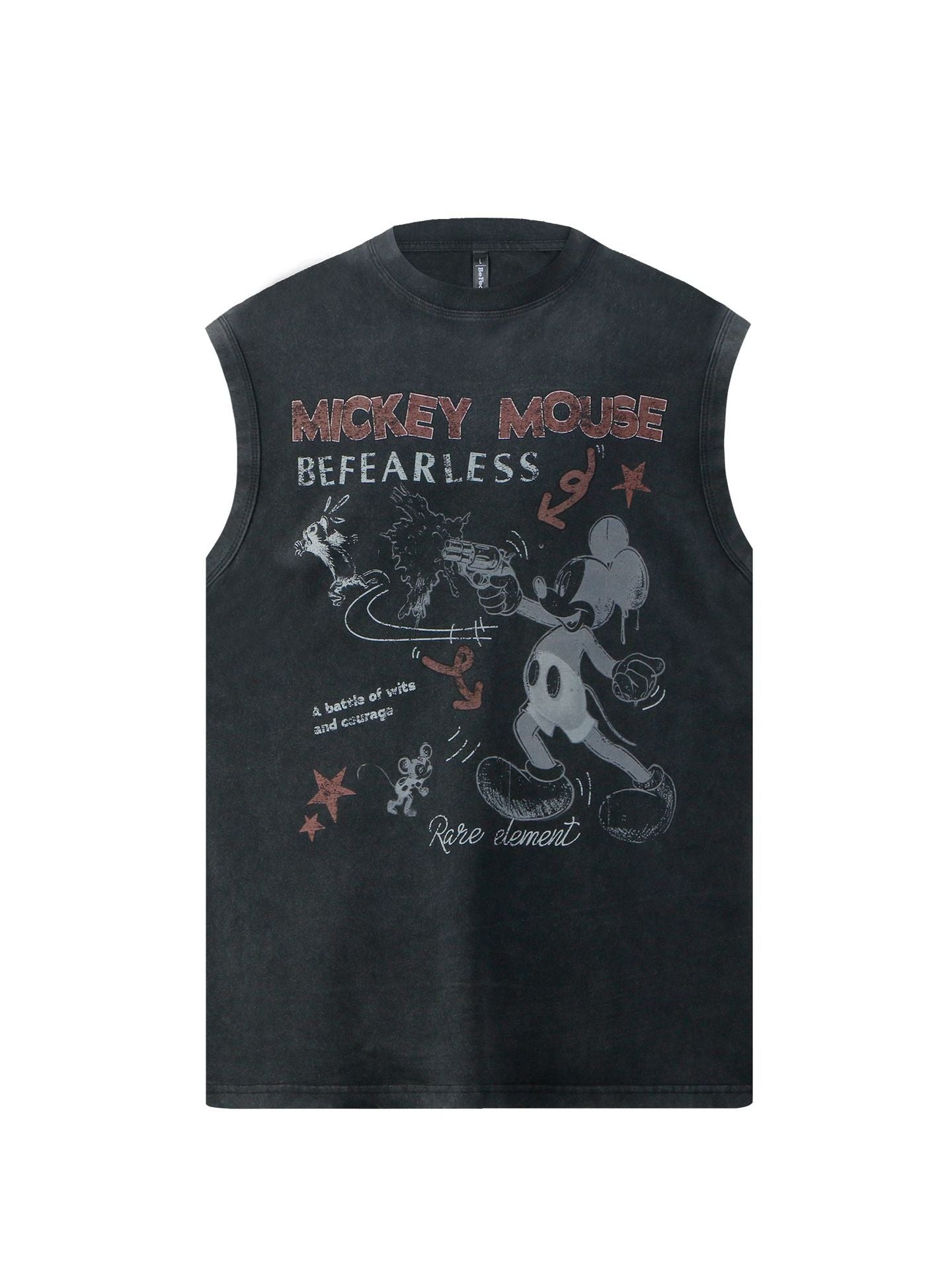 Graffiti Cartoon Letter Print Sleeveless T-Shirt WN26210