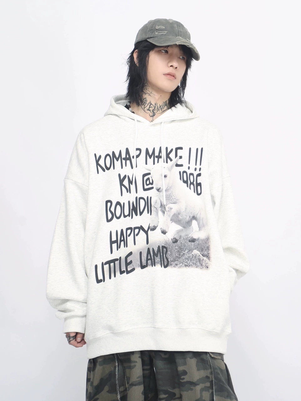 Fun Letter Print Oversize Hoodie WN8389