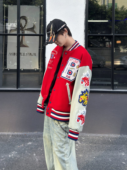Heavyweight Embroidery Baseball Jacket WN23014