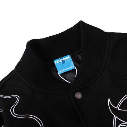 Graffiti Embroidery Baseball Jacket WN11133