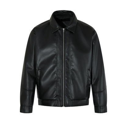 PU Leather Zipper Jacket WN21023