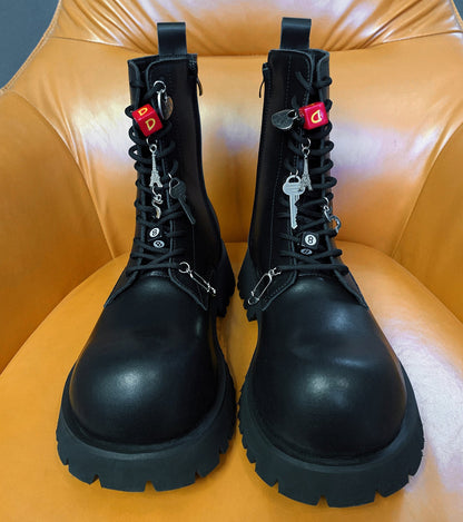 Platform Lace-Up Boots WN25082