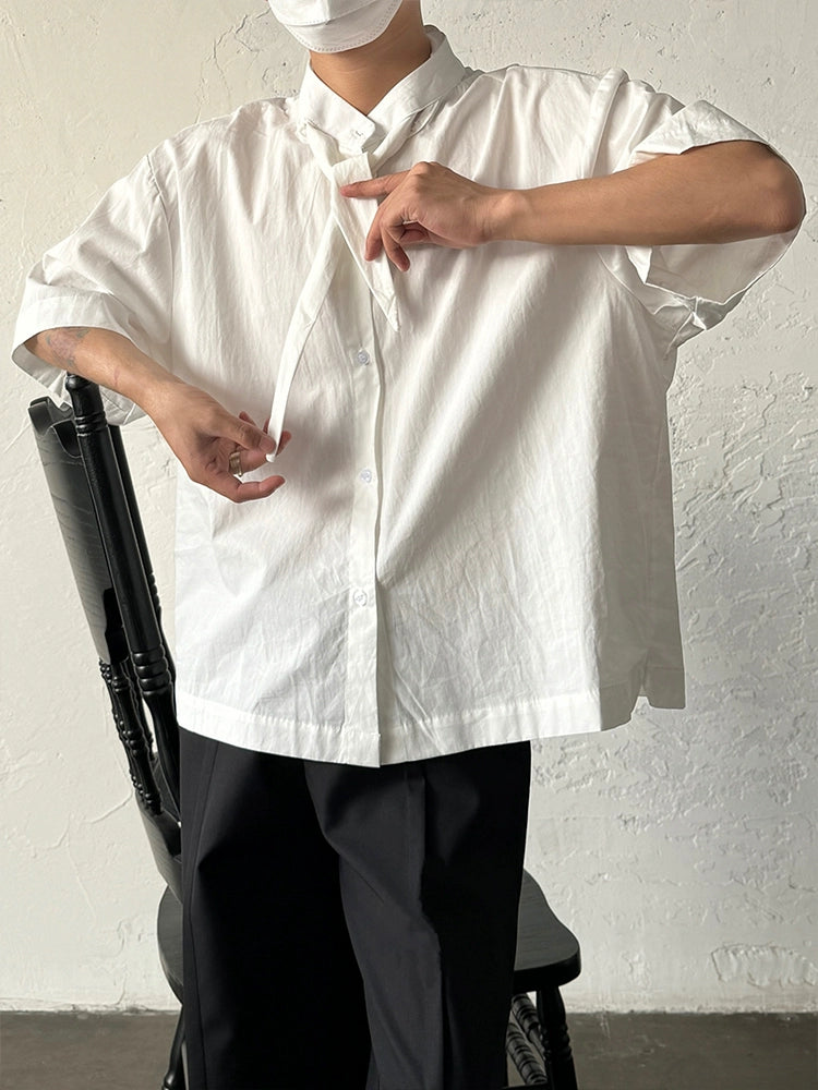 Ruffle Short Sleeve Shirt WN19974