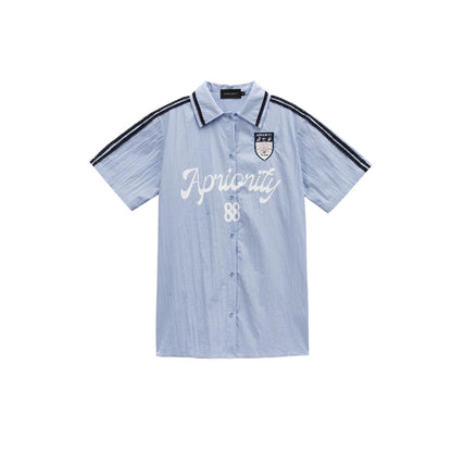 Graphic Screen Print Short Sleeve Shirt WN19033