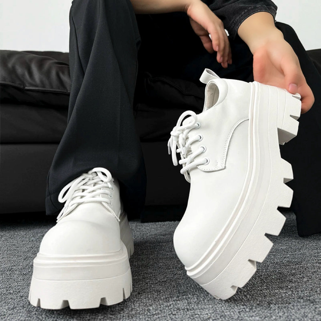 Chunky Sole Derby Round Toe Shoes WN19179