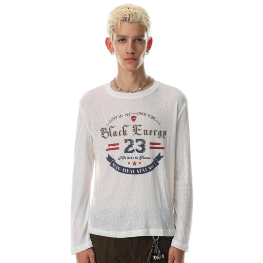 Letter Graphic Long Sleeve T-Shirt WN27981