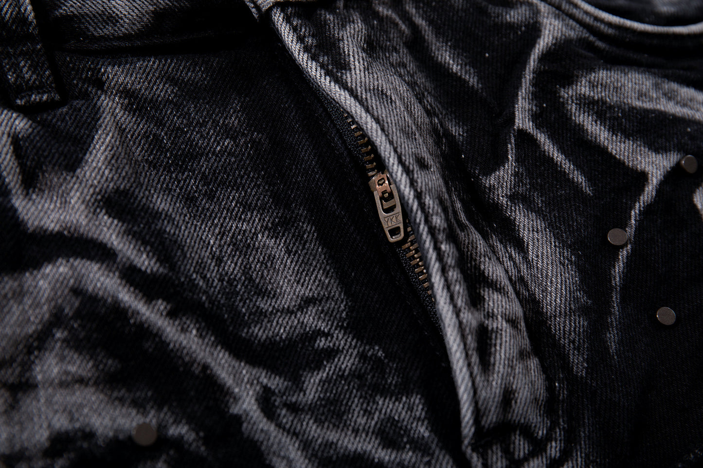 Multi-Print Wide Leg Denim Jeans WN23093