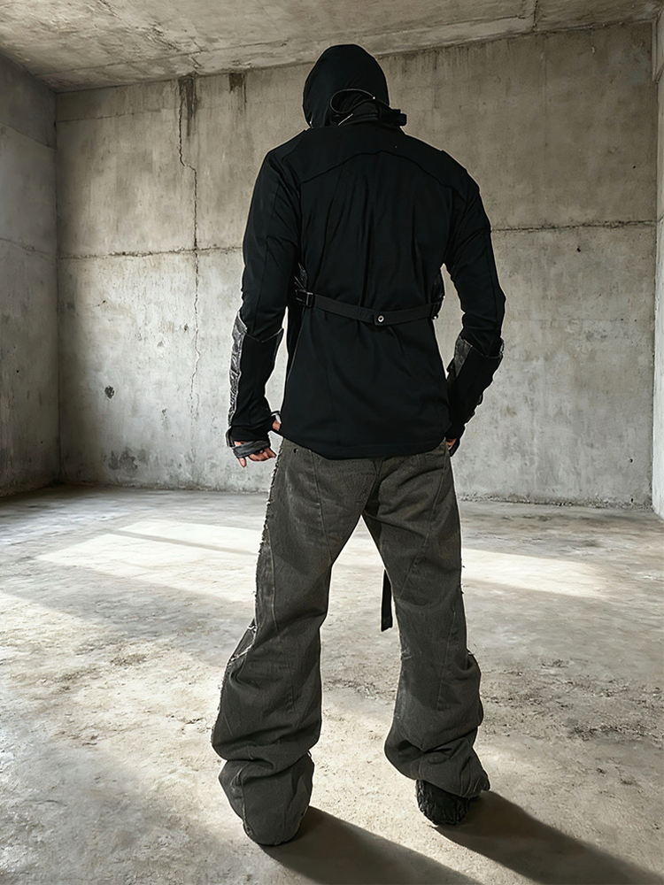 Deconstructed Color Block Flare Pants WN21998