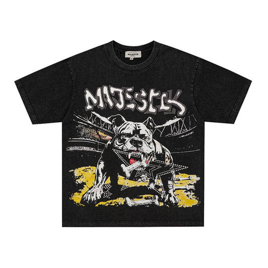 Graffiti Graphic Print Short Sleeve T-Shirt WN27811