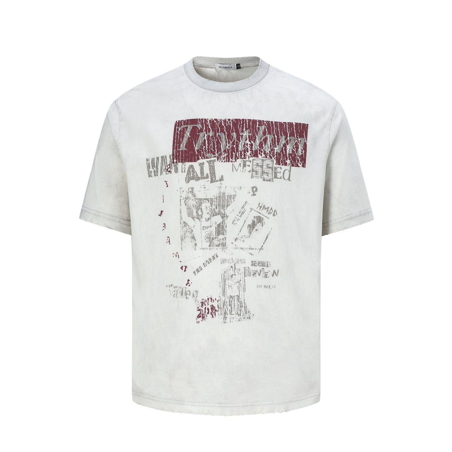 Abstract Graphic Design Short Sleeve T-Shirt WN26040