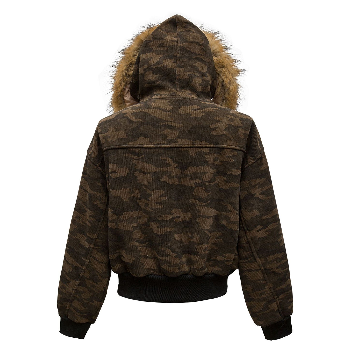 CAMOUFLAGE FURLAR SHERPA-LINING PADDED JACKET WN11337