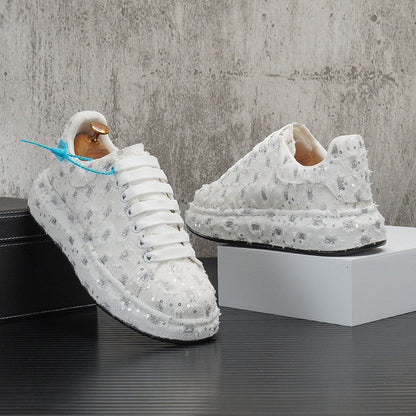 Sequin Embroidery Platform Sneakers WN24711