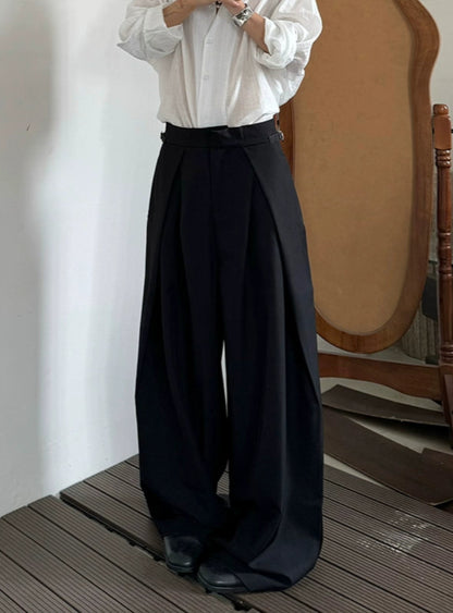 Adjustable Waist Wide Leg Trousers WN20030