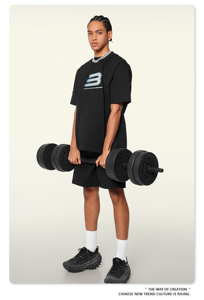 Oversize Print Short Sleeve T-Shirt WN7828