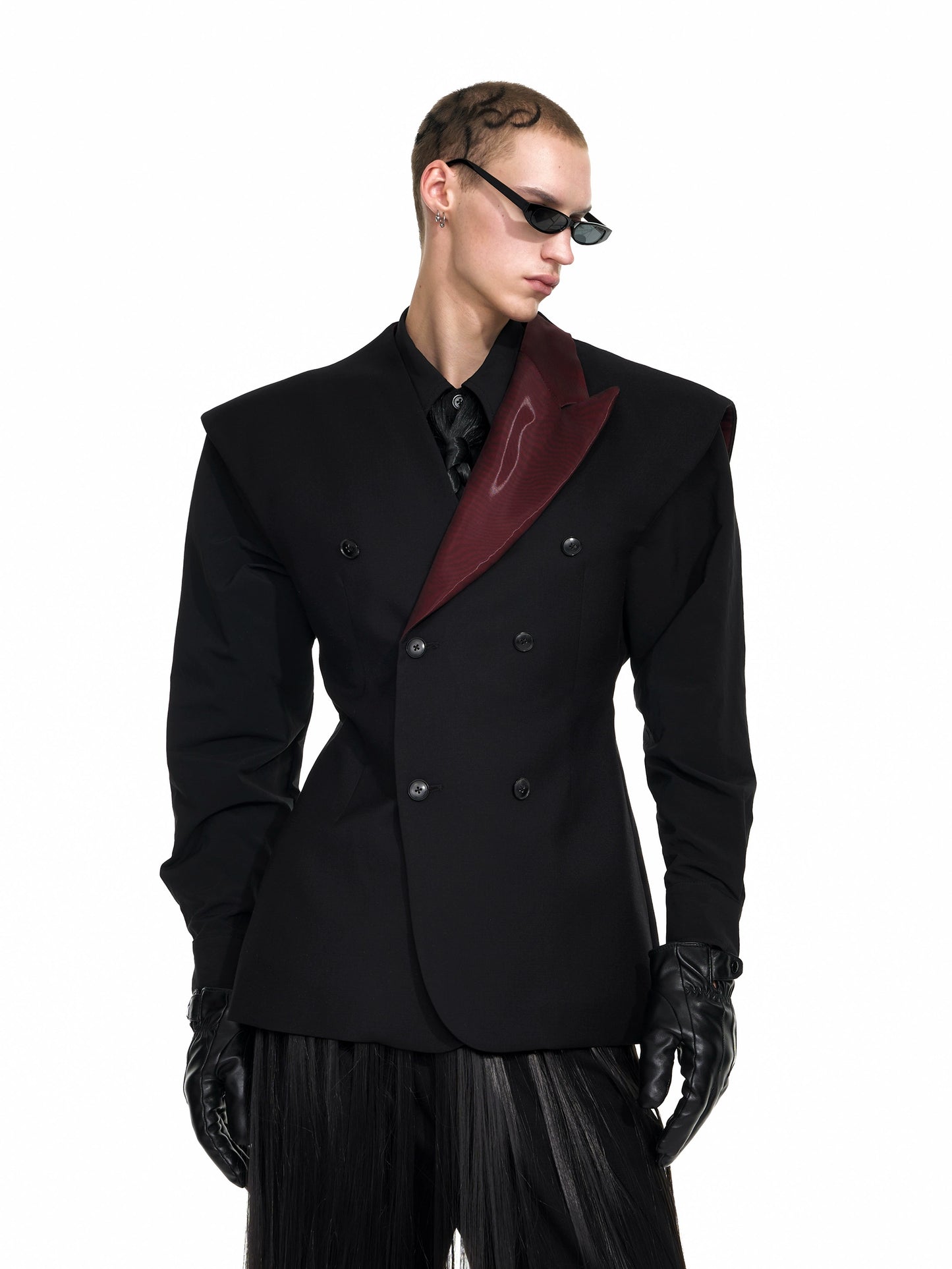 Double-Breasted Sleeveless Tailored Jacket WN20928