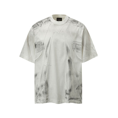 Washed Pocket Detail Short Sleeve T-Shirt WN27791
