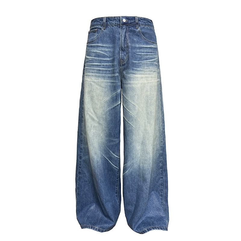 Washed Baggy Denim Jeans WN8583